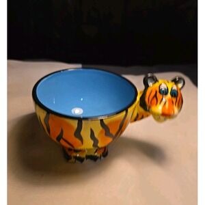 Unique! Ceramic Coffee Tea Mug Cup - Tiger.  Milwaukee County Zoo.‎ GUC